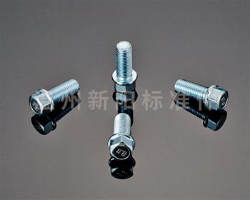 -外六角法蘭螺栓-非標螺栓 -8.8級 -環保藍白