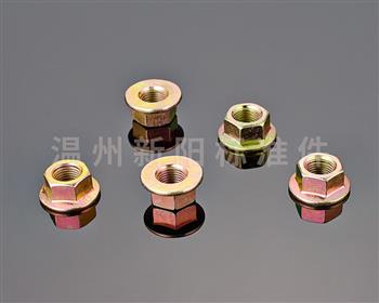 -6187 鐵片鎖緊 -6187壓三點鎖緊 -非標(biāo)螺母  -彩鋅 -藍(lán)白鋅